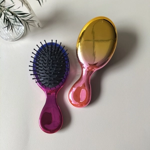 Set di mini spazzole per capelli colorate con cuscinetto d'aria per massaggio cutaneo