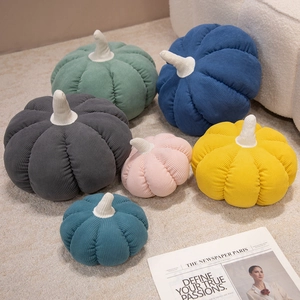 Coussin Citrouille En Velours Côtelé Doux Décoratif Pour Canapé Lit Maison Décor Halloween Jouet En Peluche Cadeau