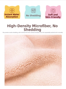 Detailed view of pink absorbent microfiber towel fabric with soft skin-friendly texture
