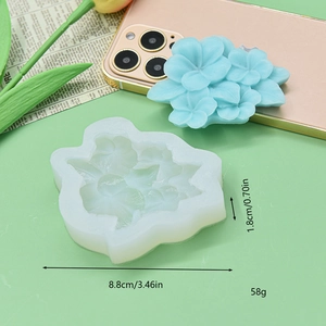 Flower cluster silicone mold for DIY baking and aromatherapy plaster, 8.8cm size