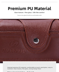 Macro detail of brown PU leather bag featuring lychee texture and silver magnetic buckle