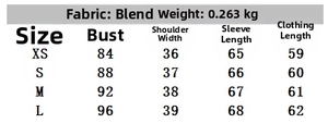 Detailed size chart for slim fit plaid shirt including bust, shoulder, and sleeve length