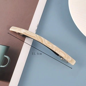 Korean style acetate hair clip barrette for women elegant spring clip ponytail hair accessories