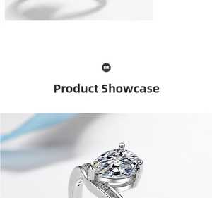Macro detail of pear-shaped sparkling zircon ring with shimmering micro-pave accents