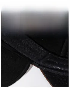 Macro detail of widened moisture-wicking sweatband with durable double-stitch seams