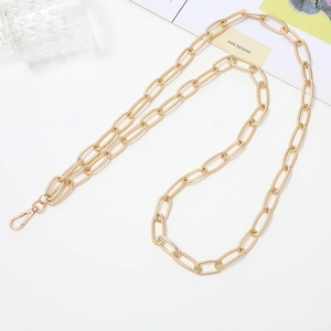 Golden textured metal chain strap with lobster clasp for bags and phone cases diy
