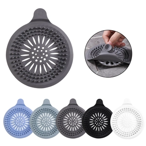 Set di filtri per lavandino in silicone in sei colori per bloccare i capelli nello scarico