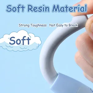 Retractable cartoon eraser for students showing its flexible and bendable resin material