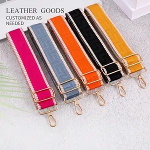 Adjustable Bag Strap Replacement Wide Shoulder Belt Ethnic Style Geometric Woven For Women Crossbody Handbags
