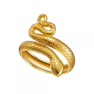 Bague Ouverte Vintage Punk en Forme de Serpent pour Hommes Femmes Mode Plaqué Or Argent Animal Texturé Réglable Bijoux de Doigt