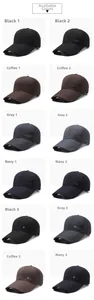 Detailed grid showing multiple baseball cap colors and embroidered sport side patches