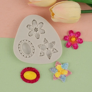 Blumen Stern Oval Form Silikonform Für Tortendeko Fondant Schokolade Gelee Backen DIY Handgemachte Ton Dekorativ