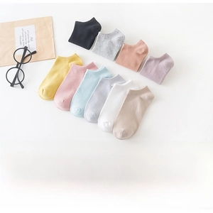 Close-up of premium cotton low-cut socks showing fine knitting texture and breathability