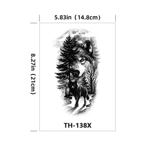 Waterproof Temporary Tattoo Stickers Water Transfer Paper Body Art For Men Women Artistic Animal Flower Geometric