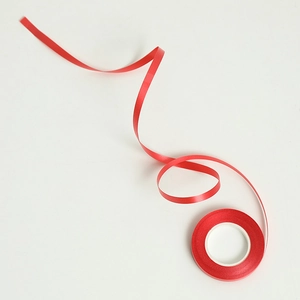 Nastro di raso rosso lucido da 10m per confezioni regalo e decorazioni per feste