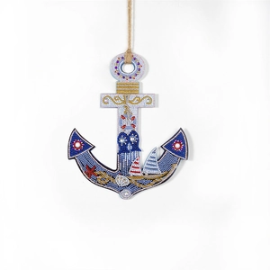 DIY Diamond Painting Anchor Hanging Ornament Nautical Ocean Theme Acrylic Rhinestone Wall Decor Handmade