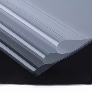 Close-up of high-transparency wrinkled wave gauze paper for florist bouquet packaging