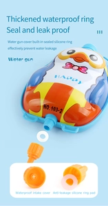 Close-up of penguin backpack water tank with leakproof silicone ring and screw cap