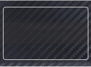 Detail of RFID carbon fiber wallet showing high-quality leather and transparent ID window