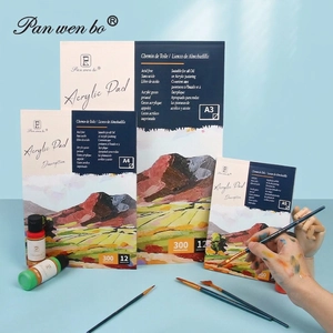 Professional Artist Painting Paper Pad Acrylic Watercolor Oil Sketch Drawing Paper Acid Free Heavyweight For Painting Students