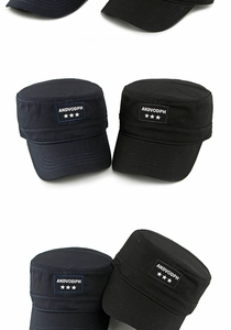 Detailed close-up of the cotton canvas fabric and star embroidery on the patrol cap
