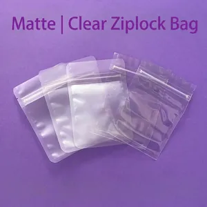 Ματ και διαφανείς σακούλες zip-lock για σνακ τροφίμων και αποθήκευση δημητριακών