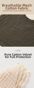 Detail of 4-layer soft cotton gauze baby bib showing breathable mesh and soft texture
