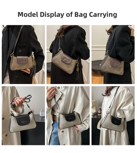 Multiple views of stylish crossbody bags styled with various outfits for everyday fashion