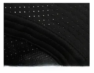 Detail of widened sweatband with breathable mesh fabric and high-density stitching