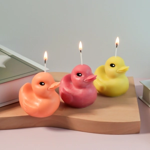 3D Little Duck Silicone Mold For DIY Scented Candle Making Plaster Hand Soap Craft Resin Tool Cute Animal Home Decor