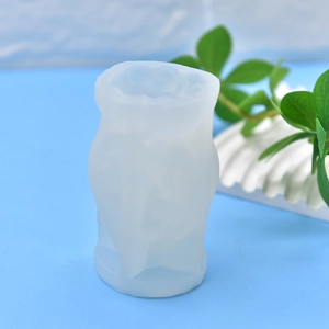 Translucent silicone mold with feather angel relief for DIY soap and candle making
