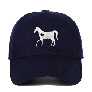 Baseball Cap Pure Cotton Heart Horse Embroidery Adjustable Outdoor Sun Protection Casual Hat For Men And Women