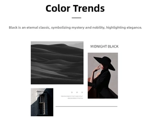 Artistic collage showing Midnight Black fashion accessories with elegant dunes and shadows