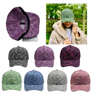 Digital Print Camouflage Baseball Cap Cotton Polyester Breathable Sun Protection Outdoor Space Dye Heathered Hat Adjustable