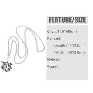 Detailed size specifications for the vintage wing locket pendant necklace and copper chain