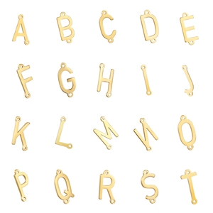 Stainless Steel Initial Necklace Alphabet Letter Pendant Gold Rose Gold Tone Chic Jewelry For Women Gift