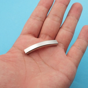 Handheld silver curved stainless steel square tube component for DIY jewelry making