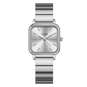 Women Square Quartz Watch Stainless Steel Band Waterproof Elegant Minimalist Fashion Wristwatch