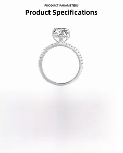 Detailed specs of S925 silver ring featuring 2.75ct pear-cut ice flower cubic zirconia