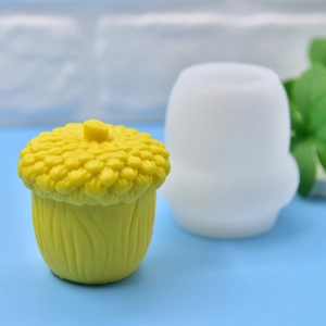 Pine Cone Acorn Shaped Silicone Mold For DIY Candle Soap Making Fondant Cake Decorating