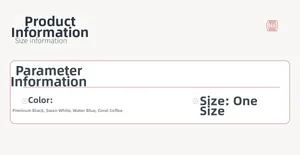 Detailed size and color chart for 3D rose flower brooch with available shade options