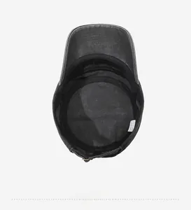 Detailed interior view of washed cotton cadet cap featuring inner lining and care label