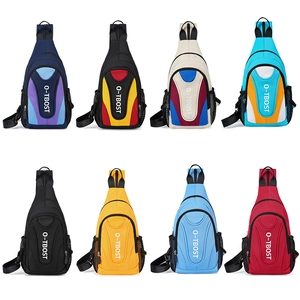Multipurpose waterproof oxford fabric chest bag for men and women in eight color options