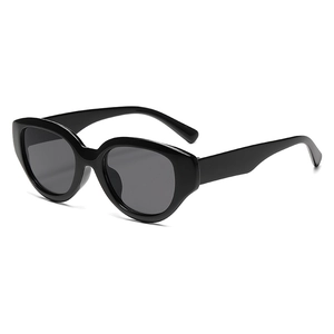 Retro Cat Eye Sunglasses Oval Large Frame Thick Plastic Frame UV400 Protection AC Lens Vintage Eyewear Women
