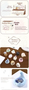 Detail of Animal PAI crystal stone blind box figurines with colorful gemstones