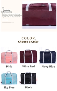 Cuciture dettagliate e cinque opzioni di colore per questa borsa da viaggio impermeabile