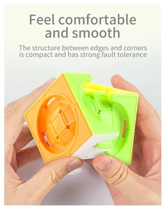 Macro view of compact inner spherical track structure of the smooth turning puzzle cube