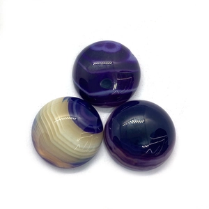 Polished natural agate and amethyst cabochons for DIY jewelry making and craft projects