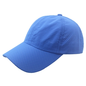 Casquette de baseball bleu roi à séchage rapide avec trous de ventilation au laser