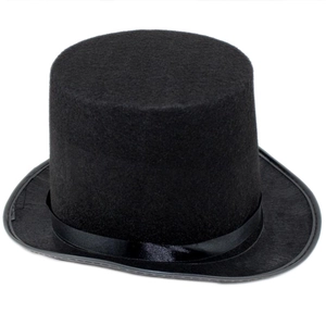 Unisex Top Hat Fedora Cowboy Magician Hats Non-Woven Polyester Felt For Stage Performance Party Cosplay Adults Kids